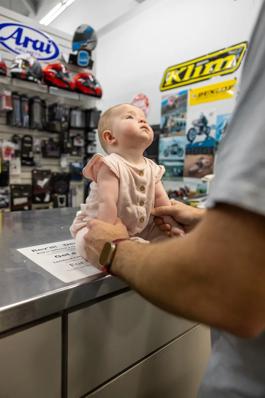 Matilda's first time at a BMW Dealership- April 20, 2024- 20240420-BC1A9164.